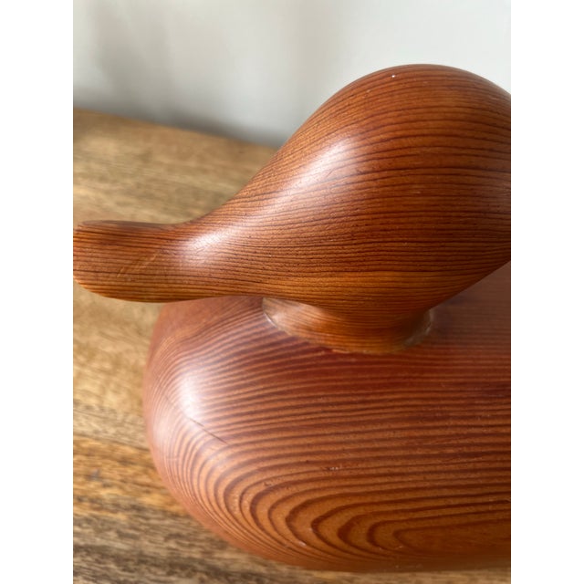 Vintage Hand/Crafted Folk Art Wooden Duck Decoy For Sale In Houston - Image 6 of 8