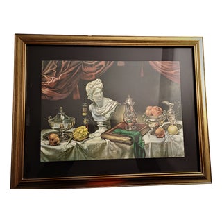 Giorgio De Chirico, Silent Life with Bust of Apollo, 1962, Screen Print, Framed For Sale