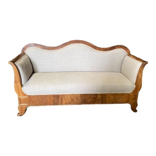 Newly Upholstered 19th Century Biedermeier Sofa For Sale