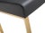 2020s Denmark Black Vegan Leather & Gold Steel Counter Stools - Set of 2 For Sale - Image 5 of 12