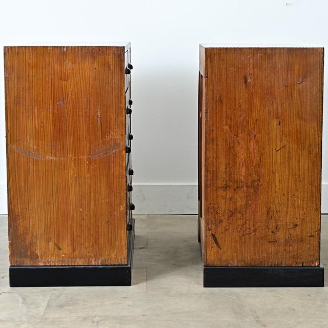 Brown 19th Century Pair of English Painted Pine File Drawers For Sale - Image 8 of 10