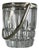 Glass and Steel Ice Bucket, 1960s For Sale
