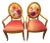 1960s Pair of Freshly Upholstered Arm Chairs For Sale