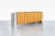 Mid-Century Modern Zebrawood and Chrome Credenza by John Mascheroni For Sale In Los Angeles - Image 6 of 12