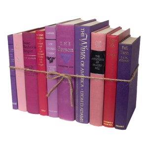 Decorative Books - Vintage Berry Book Bundle - Purple Books by the Foot