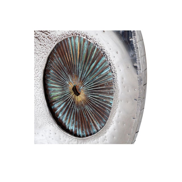 A stunning large, Mid Century modern abstract, mixed metal, brutalist wall sculpture by Don Freedman, circa 1970's....
