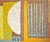 A 1950s oil on board painting by the American artist Charles Mussett. This abstract work depicts a variety of shapes and...