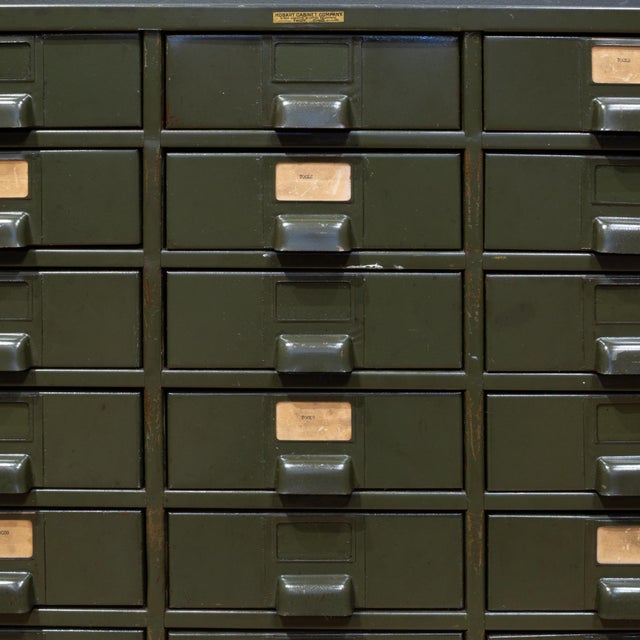 Early 20th Century Antique Hobart Cabinet Co. Industrial Steel Apothecary Cabinet c.1930 For Sale - Image 5 of 10
