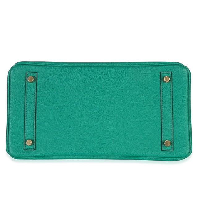 2020s Vert Jade Epsom Birkin 30 GHW For Sale - Image 5 of 9