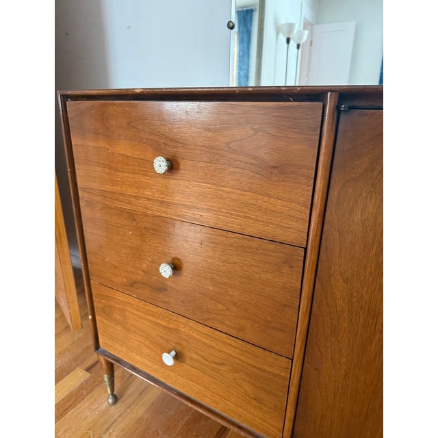 Vintage John Cameron Mid-Century Modern Dresser With Mirror For Sale - Image 11 of 13