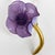 Contemporary Francoise Montague Resin Brooch Mauve Poppy Flower For Sale - Image 3 of 8