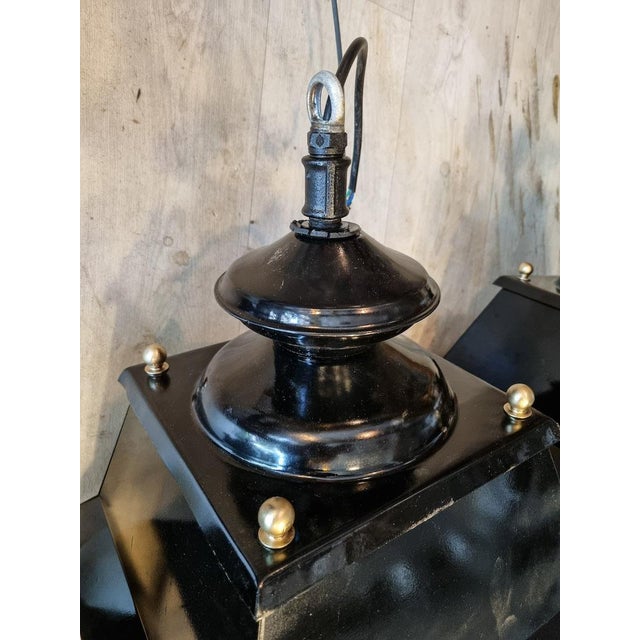 Iron Street Lantern, 1970s For Sale - Image 5 of 11