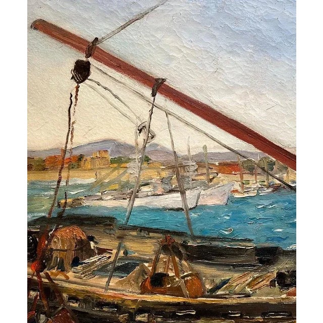 Leo Klein Von Diepold, Workers at the Port, Oil on Canvas, Framed For Sale - Image 5 of 13