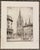 1960s etching of the Schlossplatz in Wiesbaden, Germany. The 1862 Marktkirche (Market Church) by architect Carl Boos is in...