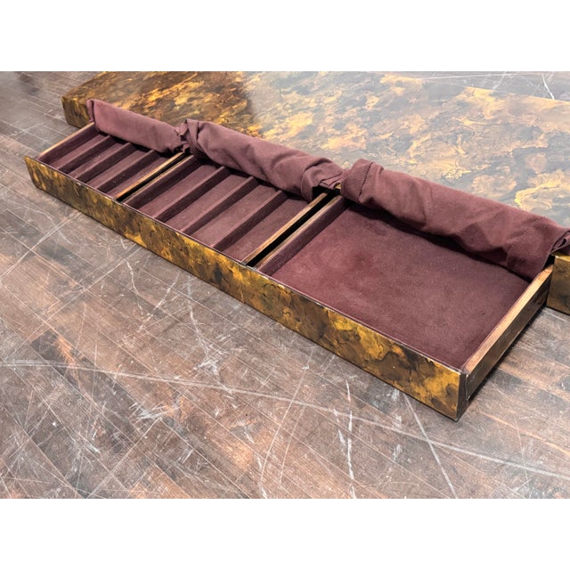 Late 20th Century Ken Fulk Custom Wall-Mounted Floating Shelf Console + Three Drawers, Vintage For Sale - Image 5 of 12