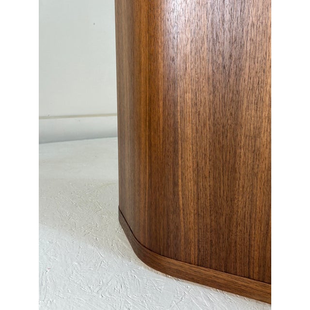 One of a Kind Oval Dining Table in Walnut For Sale - Image 14 of 14