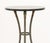 Modern Green Marble Top Painted Metal Gueridon For Sale - Image 3 of 7