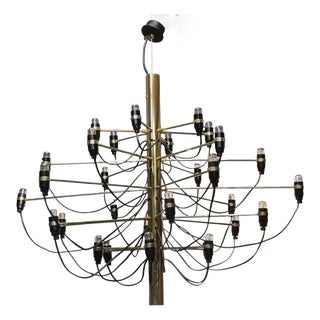 Model 2097/30 Chandelier by Gino Sarfatti for Arteluce, Italy, 1960s For Sale