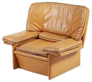 Leather Armchair by Titiana Ammannati & Giampiero Vitelli for Brunati, 1976