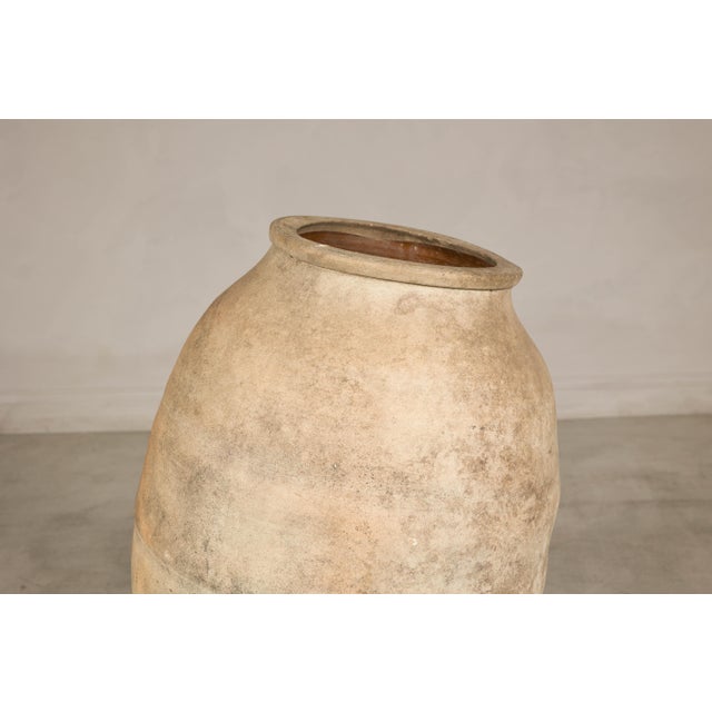 Antique Japanese Shigaraki Pottery Grain Storage Jar with Weathered Patina For Sale - Image 10 of 15