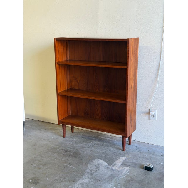 Mid-Century Danish Modern Teak Bookcase Cabinet – Open Shelving 1960s For Sale - Image 11 of 11