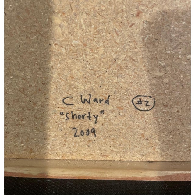 2000 - 2009 Mid-Century Modern Painting by Artist “C. Ward”, 8.25” X 9.50” For Sale - Image 5 of 8