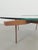 Brown Round Glass Coffee Table with Wood X-Base, 1970 For Sale - Image 8 of 17