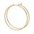 Contemporary Tiffany & Co. Elsa Peretti 18k Gold Diamond Hoop Earrings 44mm Medium, A Pair For Sale - Image 3 of 6