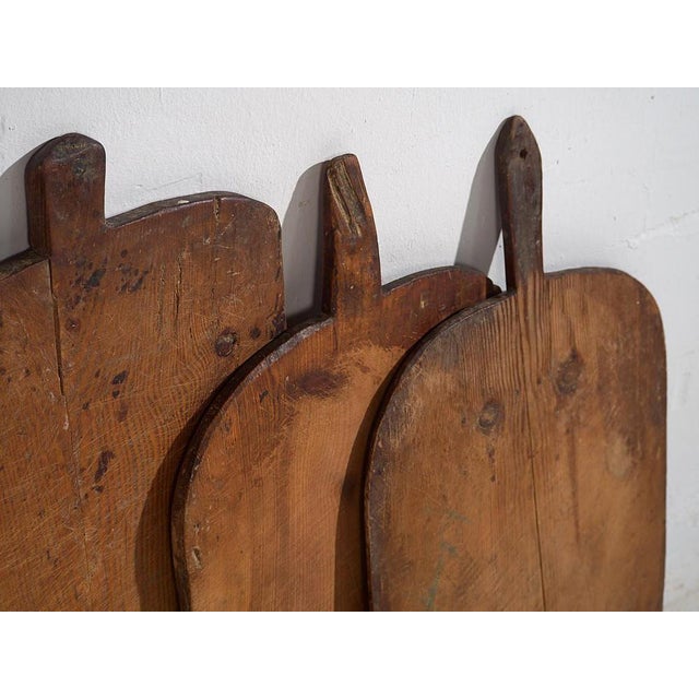 Rustic Vintage Cheese Cutting Boards, 1920, Set of 3 For Sale - Image 3 of 7