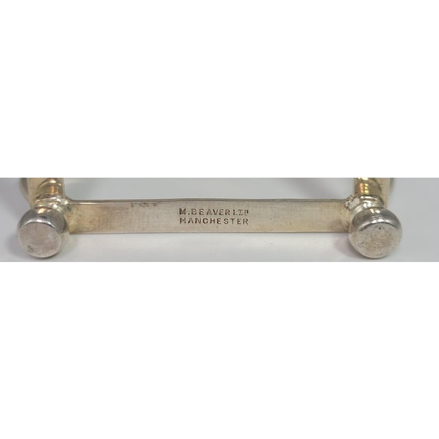 Edwardian English Sheffield Silver Toast Rack, 1900 For Sale - Image 9 of 14