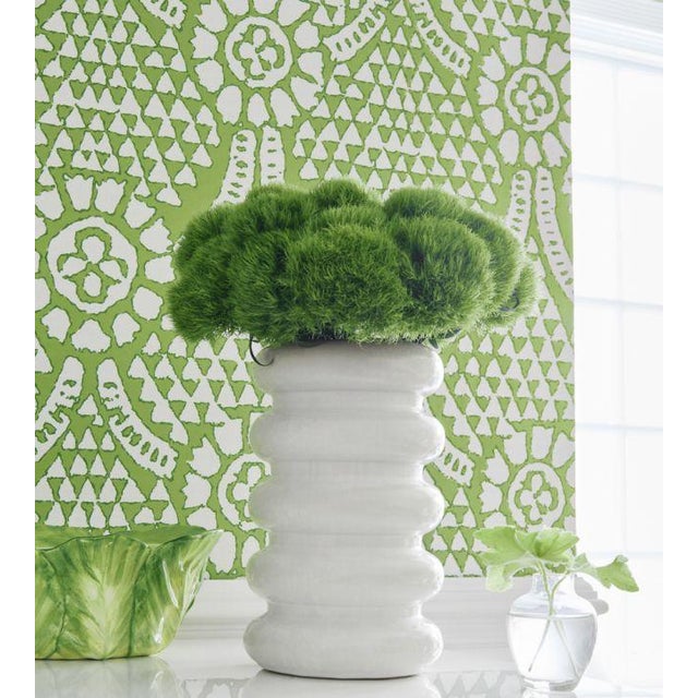 Chamomile Wallpaper Kelly Green Chairish