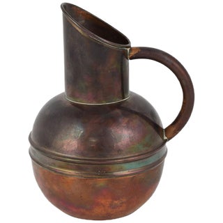 Art Nouveau English Copper Jug by H. Loveridge & Co. For Sale