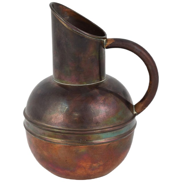 Art Nouveau English Copper Jug by H. Loveridge & Co. For Sale