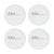 Modern Stoneware Three French Hens Holiday Plate (Set of 4) For Sale - Image 3 of 6