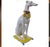 Vintage Mid Century Modern Hollywood Regency Italian Majolica Ceramic Greyhound Statue For Sale In Miami - Image 6 of 9