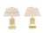 Interactive Brass Beads Shades Square Brass Bases Table Lamps Mid-Century Modern For Sale - Image 10 of 10