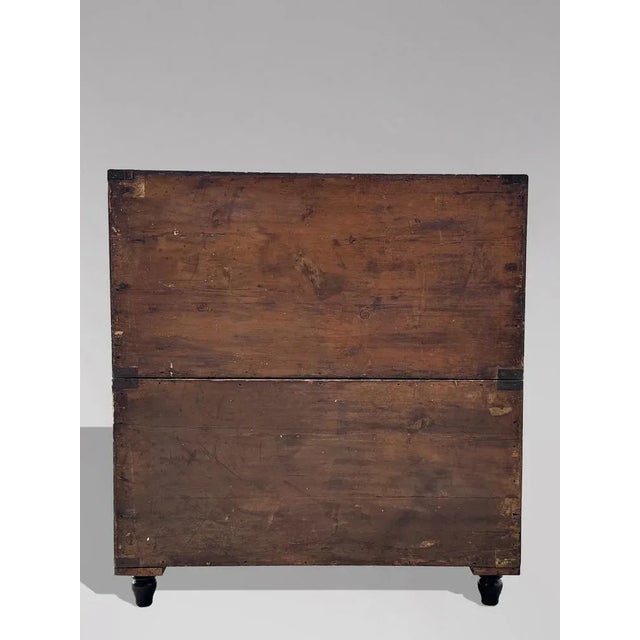 Military Campaign Chest of Drawers in Oak, 1840s For Sale - Image 9 of 18