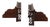 19th Century Pair English Mahogany Wall Brackets With Carved Shelf For Sale