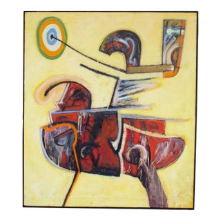 Abstract Oil on Canvas Painting by James L. Bruch For Sale