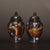 This is a striking and highly decorative matching pair of vintage Chinese cloisonné jars, traditionally referred to as...