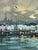 2020s Oil Painting Ships at the Dock in a Calm Sea Yuriy Suprunchuk For Sale - Image 5 of 11