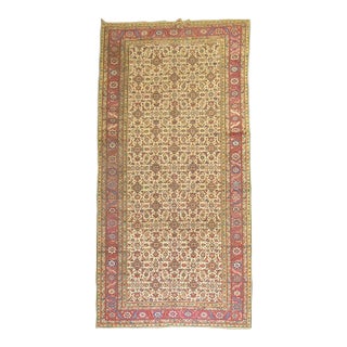 Zabihi Collection Antique Bakshaish Corridor Rug - 7'4" x 17' For Sale