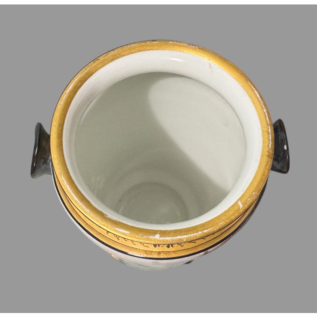 Victorian Antique Victorian Hand Painted Scenic Decorated Old Paris Porcelain 8.5" Vase For Sale - Image 3 of 7