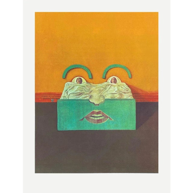 Jean LAGARRIGUE HOMMAGE À DALI 1974 screenprint on BFK Rives paper unsigned and not numbered printer's proof printed by :...