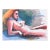 1980s John Reilly Reclining Female Nude Painting For Sale