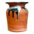 Vintage Drip Glaze Terracotta Vase For Sale