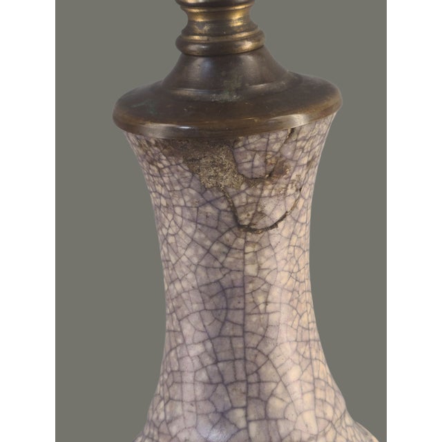 Early 20th Century Antique French Art-Deco Signed Jean Mayodon Hunting Scene Table Lamp For Sale - Image 5 of 12