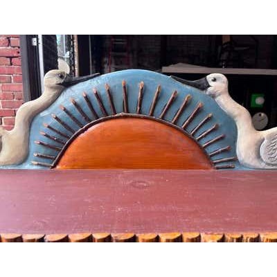 Wood Bill and Phyllis Duffy Folk Art Shelf, Hand-Carved Wood, 2005 For Sale - Image 7 of 12
