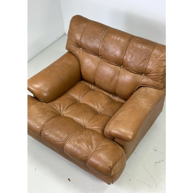 Brown 1960s Arne Norell Leather “Mexico” Lounge Chair For Sale - Image 8 of 12