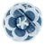 2017 Chanel Brooch Camellia Washed Denim Blue White Spring Double C CC For Sale